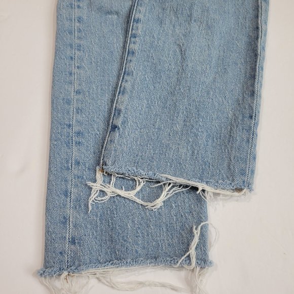 Madewell Perfect Vintage High Rise Crop Raw Hem Jean, Coney Destroyed - Picture 10 of 15